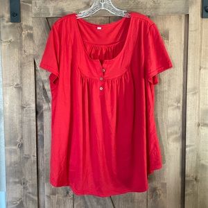 NWOT! Red Plus Size Top